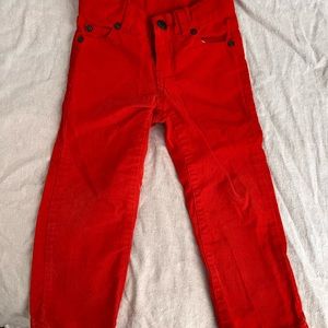 Janie and Jack Orange Corduroy Pants